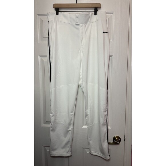 Size 2XL Mens Nike Pants White Navy Vapor Select Baseball BQ5489-107 NEW - Picture 1 of 3